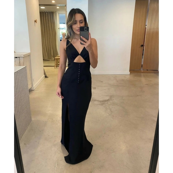 BEC + BRIDGE Teresa Maxi Dress Black 2 revolve - Picture 2 of 14